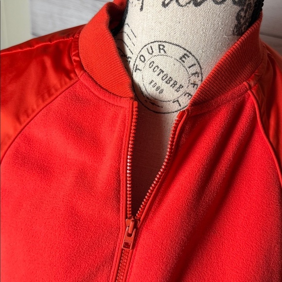 Athleta Coral Satin Track Jacket Size Small - Picture 4 of 6